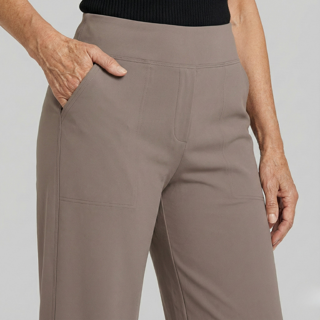 Le Pantalon Céline | Tissu stretch confortable & Taille haute amincissante