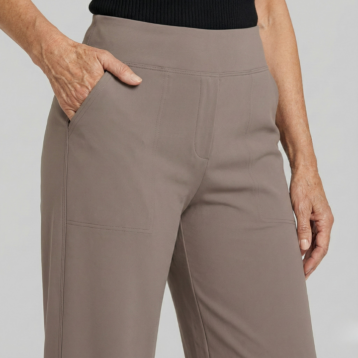 Le Pantalon Céline | Tissu stretch confortable & Taille haute amincissante