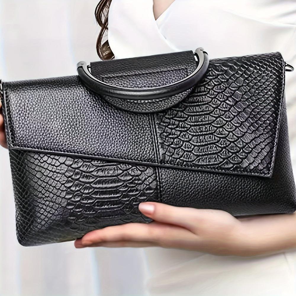 Cassandra | Sac à Main avec Motif Crocodile Opulent