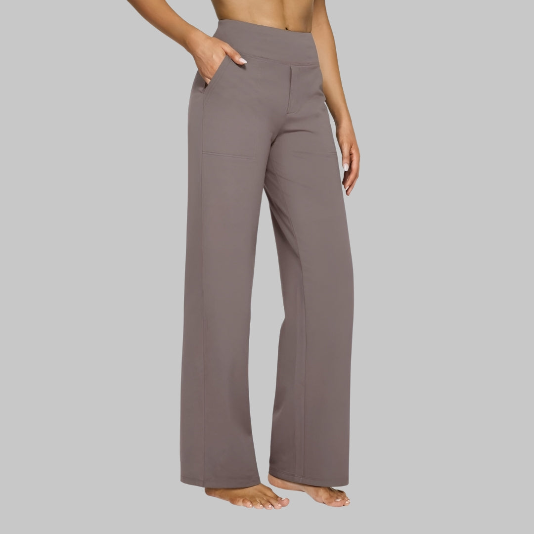 Le Pantalon Céline | Tissu stretch confortable & Taille haute amincissante