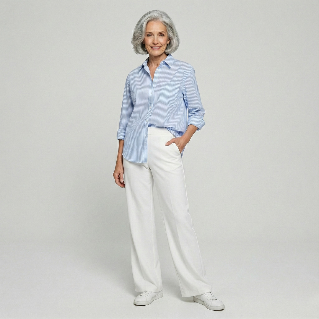 Le Pantalon Céline | Tissu stretch confortable & Taille haute amincissante