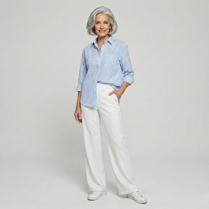 Le Pantalon Céline | Tissu stretch confortable & Taille haute amincissante