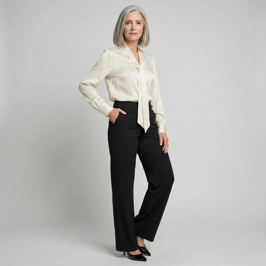Le Pantalon Céline | Tissu stretch confortable & Taille haute amincissante