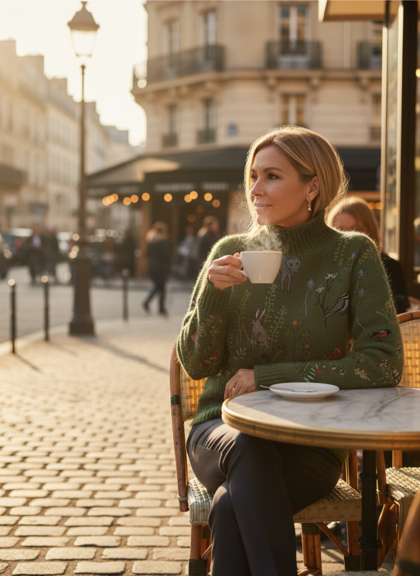 Daphné | Pull Tricoté en Laine Mérinos