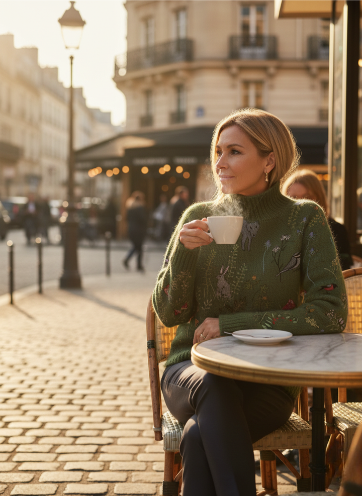 Daphné | Pull Tricoté en Laine Mérinos