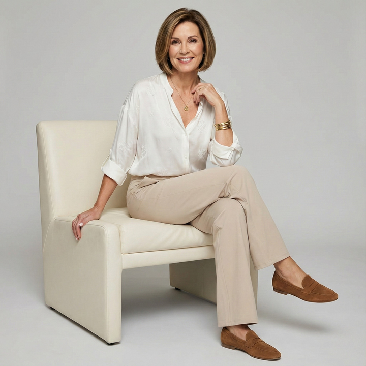 Le Pantalon Céline | Tissu stretch confortable & Taille haute amincissante