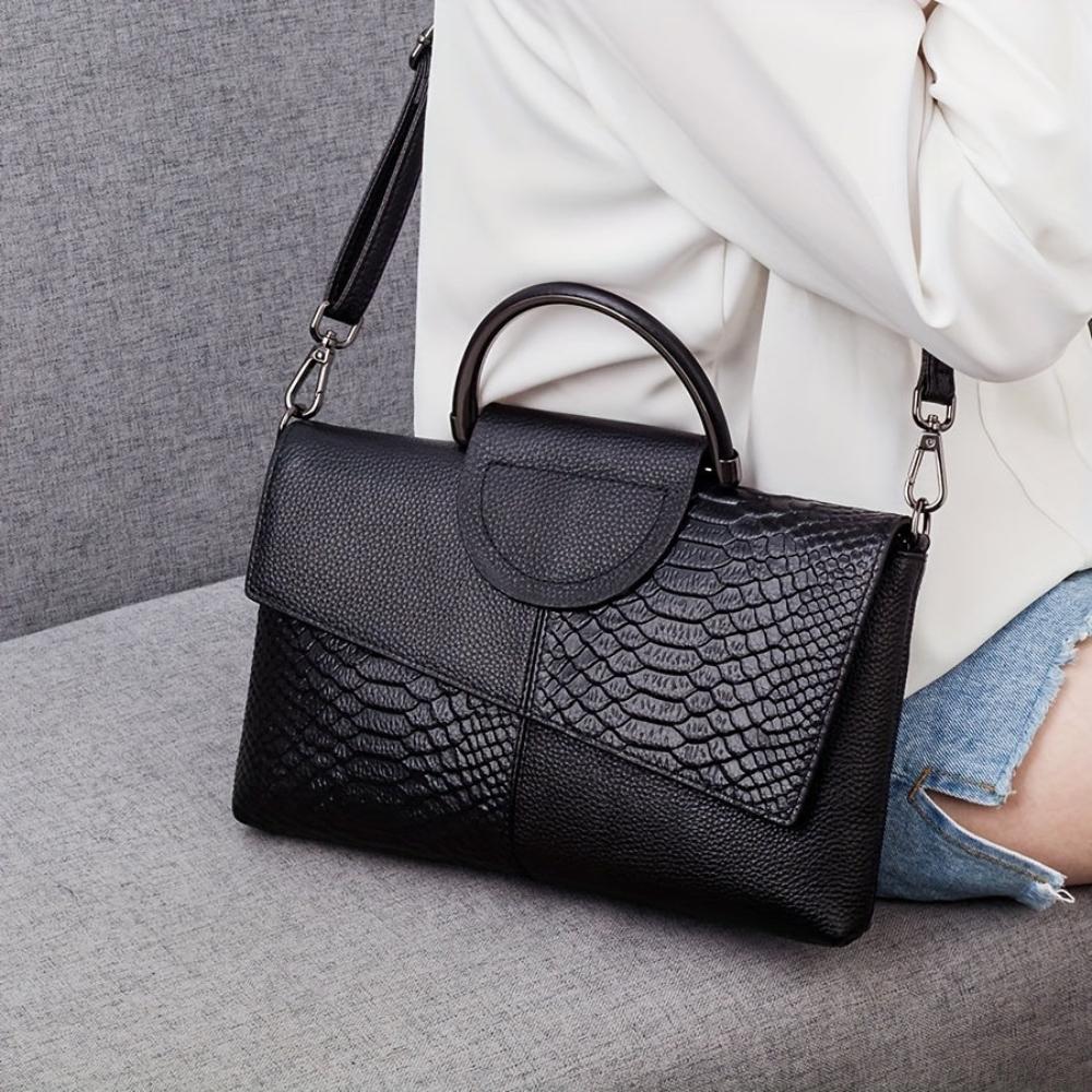 Cassandra | Sac à Main avec Motif Crocodile Opulent