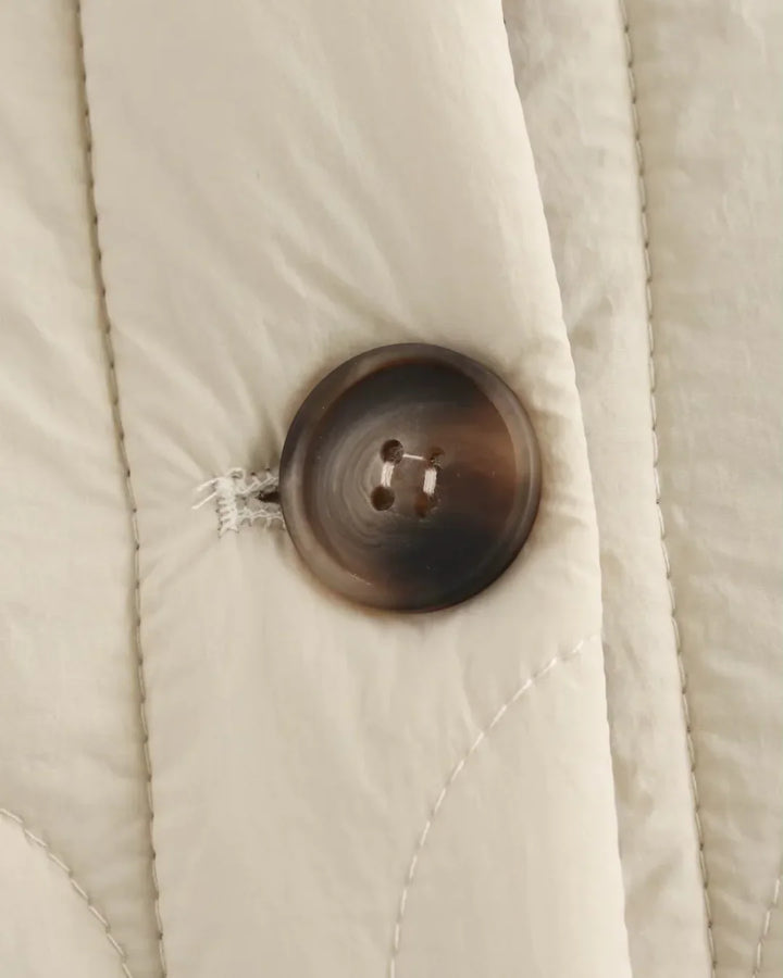 Brigitte Bordeaux | Veste matelassée chaude avec détail léopard