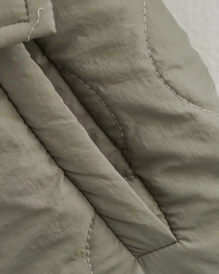 Brigitte Bordeaux | Veste matelassée chaude avec détail léopard