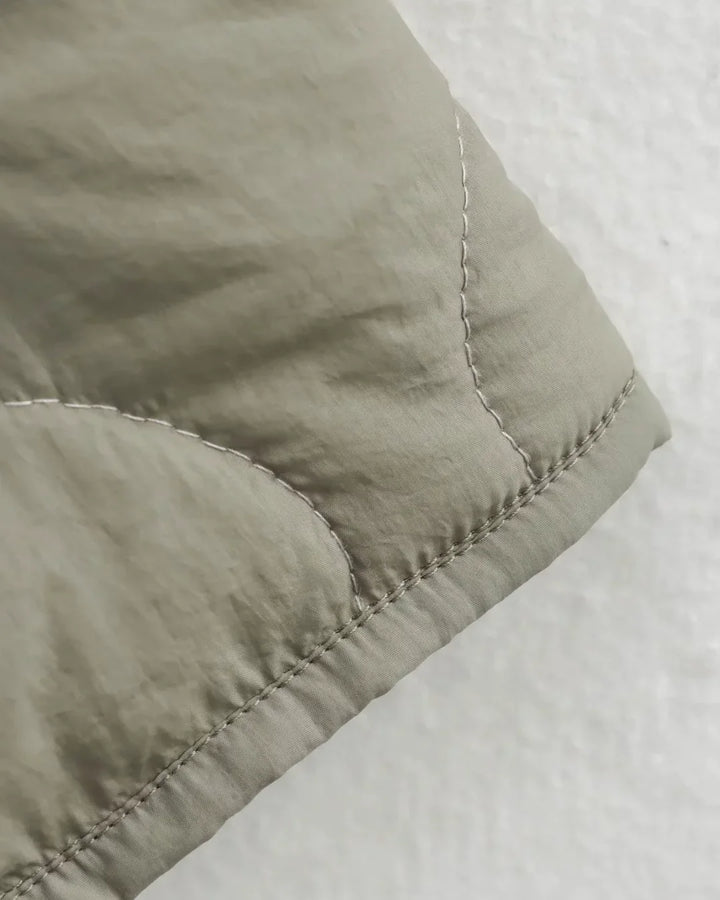 Brigitte Bordeaux | Veste matelassée chaude avec détail léopard